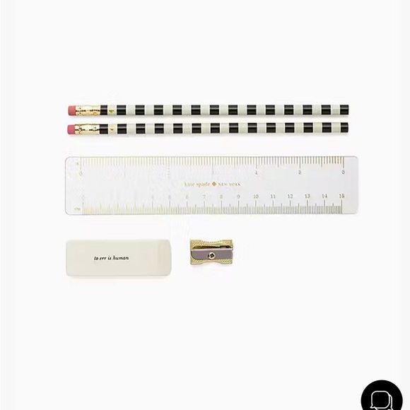 Kate Spade Gold and Cream Pencil Case | NWT - Picture 3 of 7